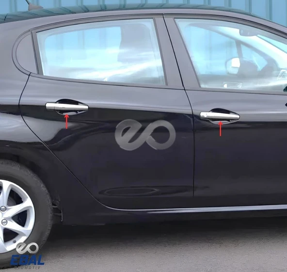 Peugeot 5008 Krom Kapı Kolu 2009 Üzeri 4 kapı Paslanmaz Çelik - Resim 3
