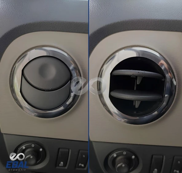 Dacia Sandero Krom Havalandırma Çerçevesi 4 Prç. 2006-2012 P.Çelik - Resim 3