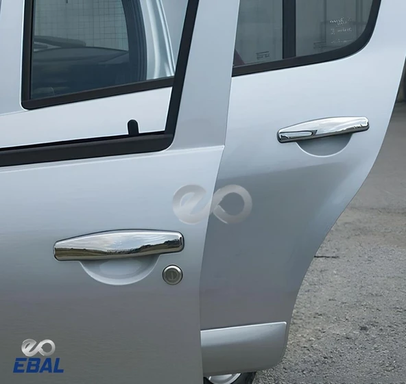 Dacia SANDERO Krom Kapı Kolu 4 kapı 4 prç P.Çelik 2006-2012 Arası P.Çelik - Resim 3