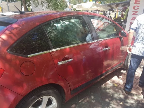 Citroen C4  sedan Krom Cam Çıtası 8 Prç 2005-2010 Arası P.Çelik - Resim 2