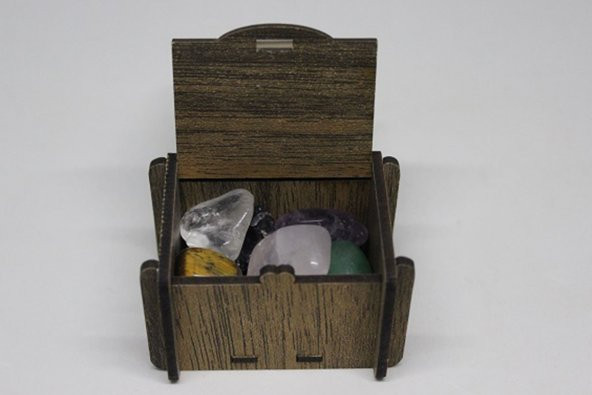 ÇOK SEVİLEN TAŞLAR ÖZEL SET - LARGE ( Ahşap Kutulu 6 Farklı Taş) - 2