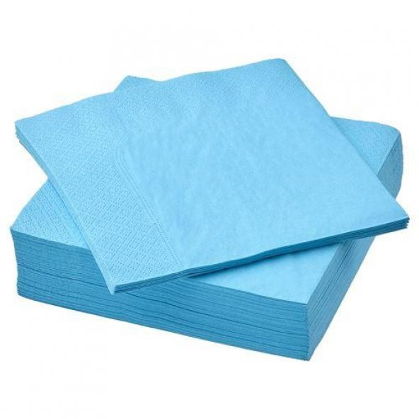 Kağıt Peçete IKEA Deniz Mavisi Renk MeridyenDukkan 40x40 cm 50 Li Peçete 3 Katlı