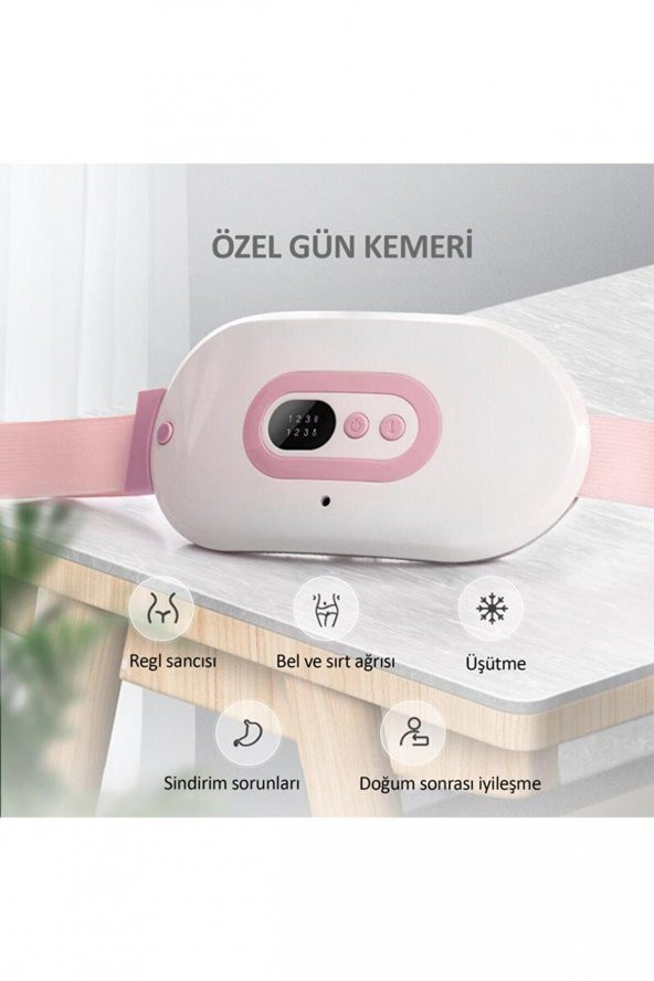 Şarjlı Özel Gün Kemeri - Regl Ağrıları İçin Titreşimli Isı Veren Kemer - 2