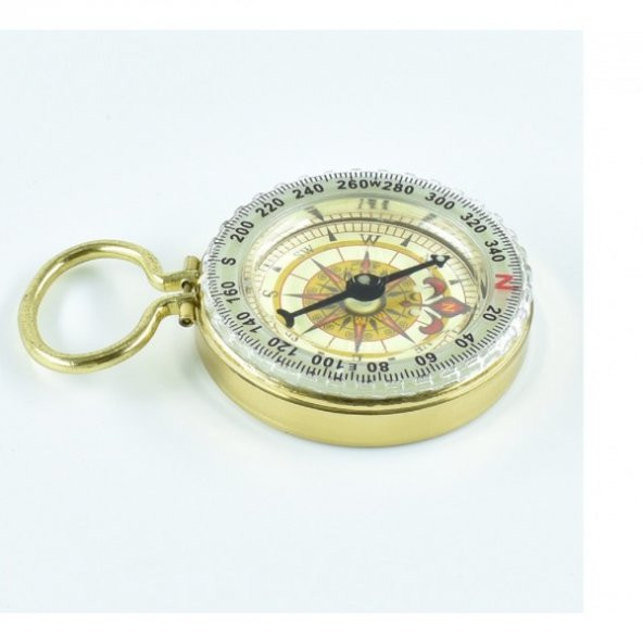 Zarif Yuvarlak Pirinç Pusula,fosforlu - 2