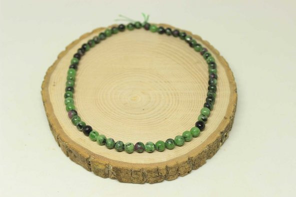 Anyolit (Rubizoit – Rubyzoisit) Taşı Dizi 6mm ürün görseli