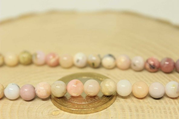 Pembe Opal Taşı Royal Quality Dizi 6mm - Resim 2