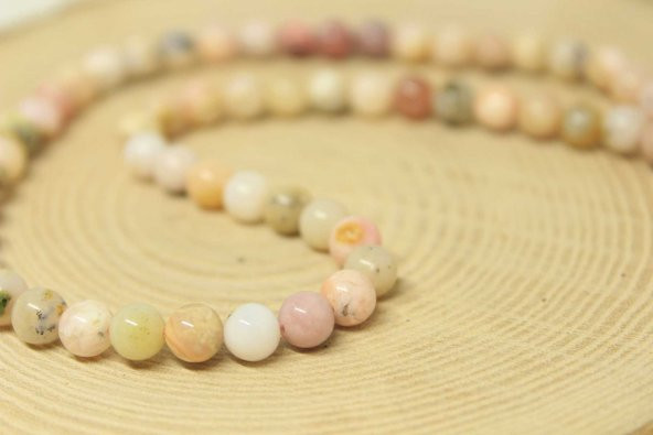 Pembe Opal Taşı Royal Quality Dizi 6mm - Resim 5