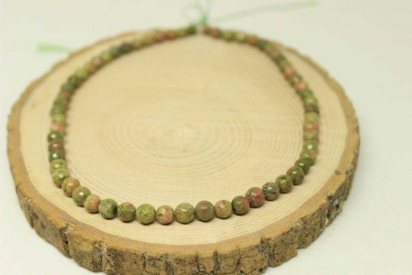 Unakit Taşı Faset Kesim Dizi 6mm - Resim 4