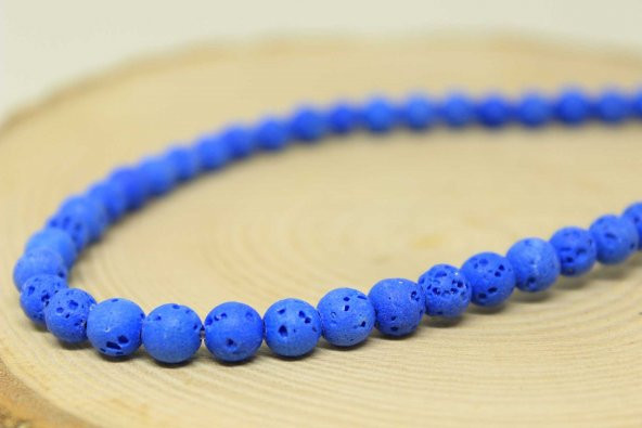 Lav Taşı Lacivert Dizi 6mm - Resim 2