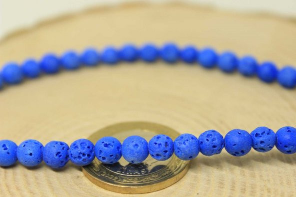 Lav Taşı Lacivert Dizi 6mm - Resim 3