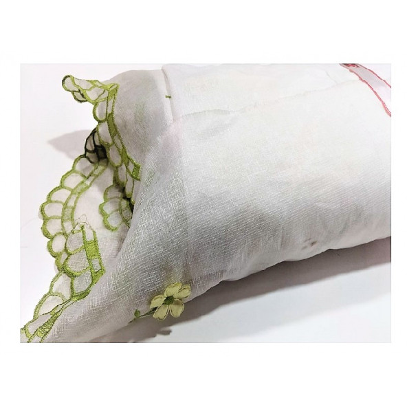 Taç tül keten perde-Mutfak perdesi - 7