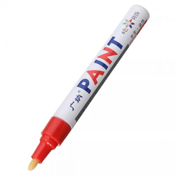 Lastik Yazı Kalemi Kırmızı Lastikteki Yazıları Renklendirme Kalemi