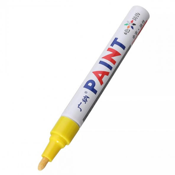 Lastik Yazı Kalemi Sarı Lastikteki Yazıları Renklendirme Kalemi