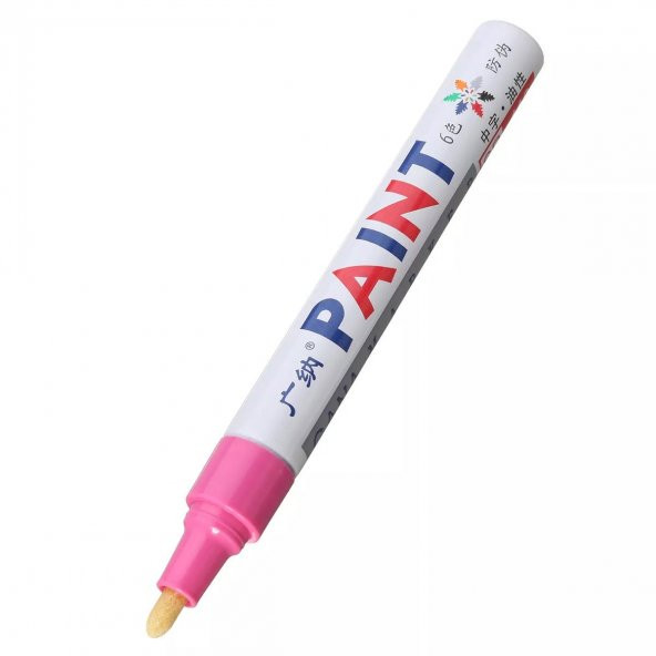 Lastik Yazı Kalemi Pembe Lastikteki Yazıları Renklendirme Kalemi