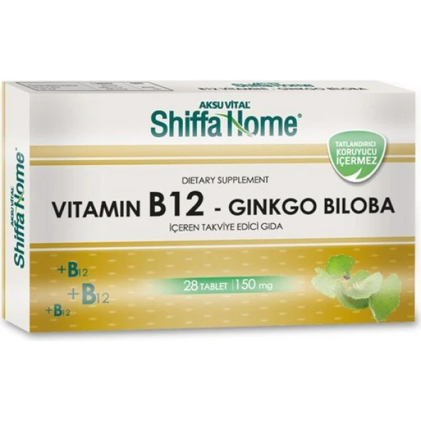 Shiffa Home B12 Ginko Biloba 150 mg 28 Tablet ürün görseli 1