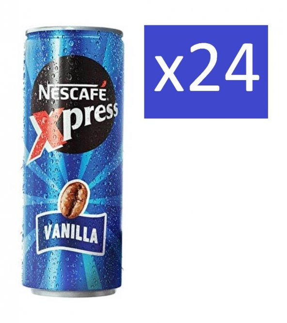 Nescafe Xpress Vanilla / Vanilya Original Soğuk Kahve - 250 ml x 24 adet