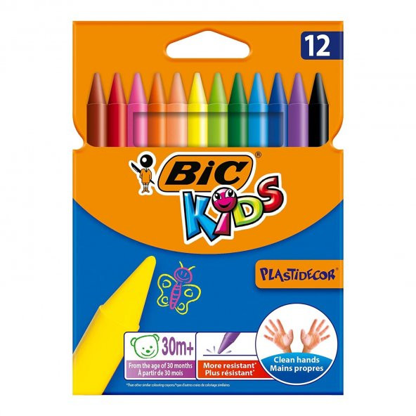 Bic Pastel Boya Keçeli Boya Metal Tüp Kuru Boya 12 li ve Resim Defteri - 3