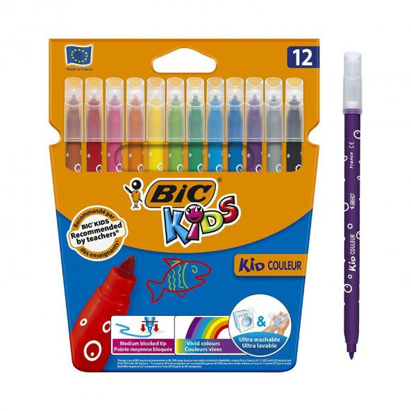 Bic Pastel Boya Keçeli Boya Metal Tüp Kuru Boya 12 li ve Resim Defteri - 4