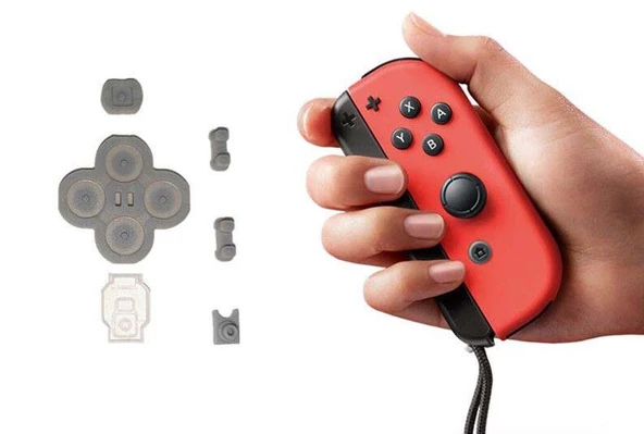 Nintendo Switch İç Lastik Seti Sağ Joycon Rubber Pad NS Right Button Set - Resim 2
