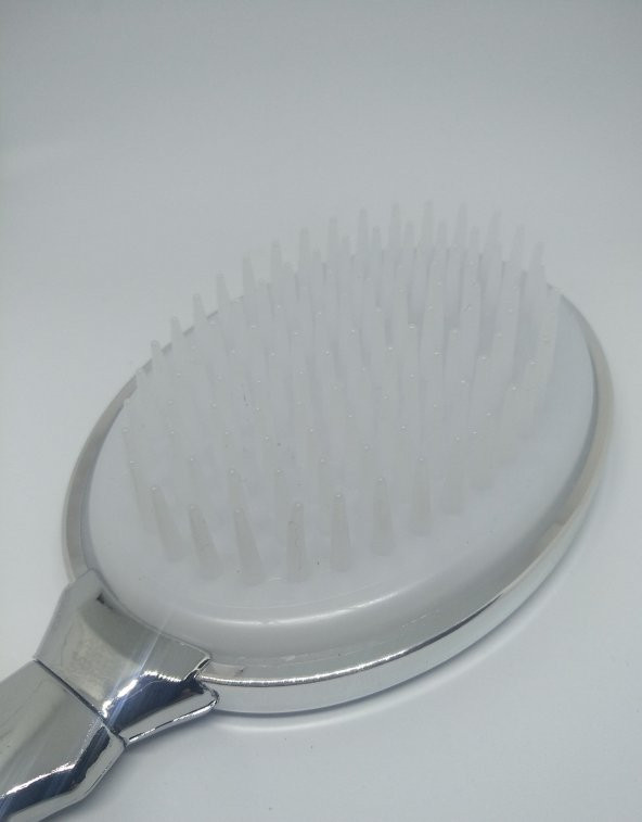 Camomile 4lü Broş Ayna Fırça Pudralık Seti Mat Beyaz 301 - 5