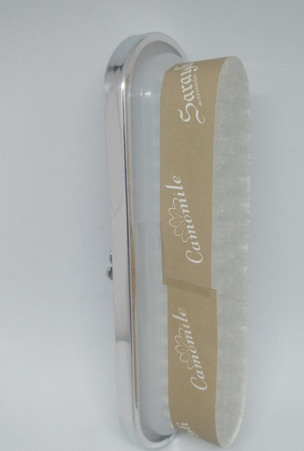 Camomile 4lü Broş Ayna Fırça Pudralık Seti Mat Beyaz 301 - 7