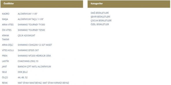 Bianchi Aspid 49 Dağ Bisikleti 29 Jant Hidrolik Disk Frenli - 2