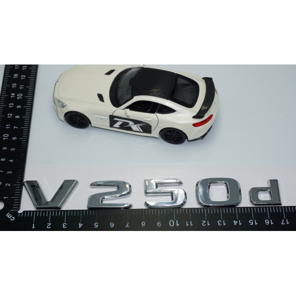 DK Tuning V 250d Bagaj Krom ABS 3M 3D Yazı Logo Benz İle Uyumlu - 4