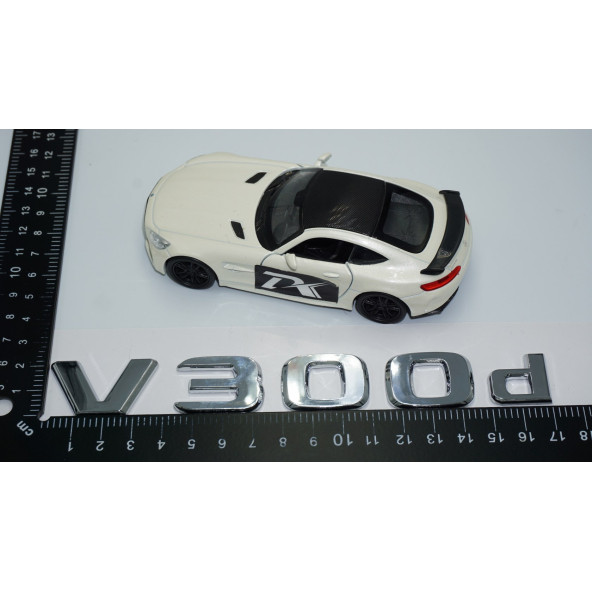DK Tuning V 300d Bagaj Krom ABS 3M 3D Yazı Logo Benz İle Uyumlu - 4