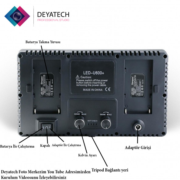 Deyatech Pro Led 600 Video You Tube Çekim Işığı Tiktok Video Işıgı - 2