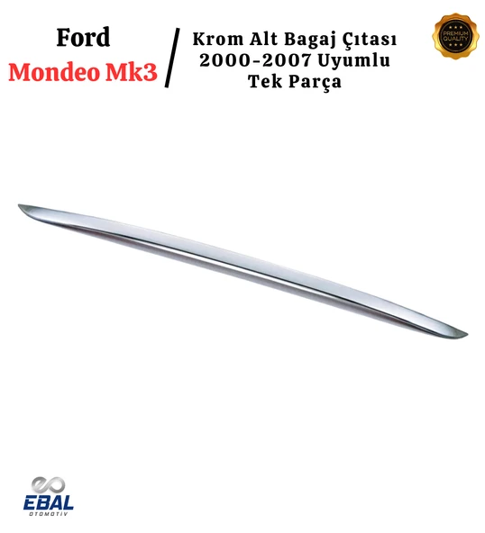 Ford Mondeo Mk3 Krom Alt Bagaj Çıtası 2000-2007 P. Çelik - Resim 4