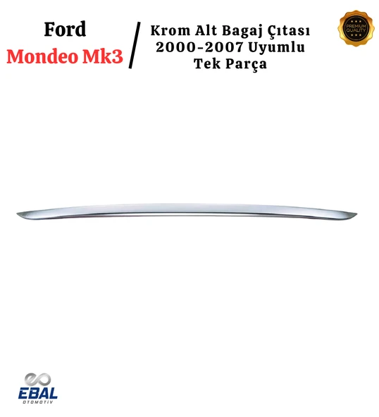Ford Mondeo Mk3 Krom Alt Bagaj Çıtası 2000-2007 P. Çelik - Resim 3