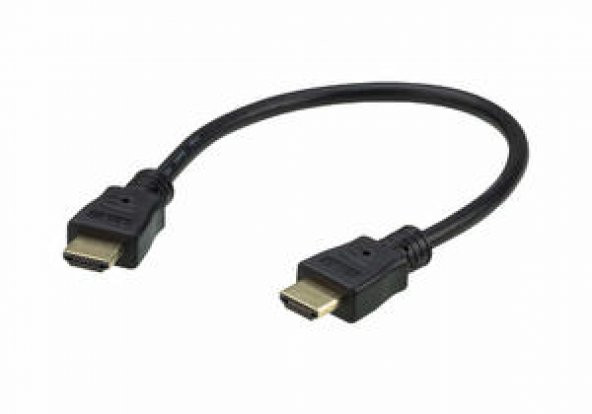 Aten 2L-7DA3H 0.3 Mt HDMI to HDMI 4K 4096x2160 High Speed with Ethernet Bağlantılı Erkek-Ekek HDMI Kablo