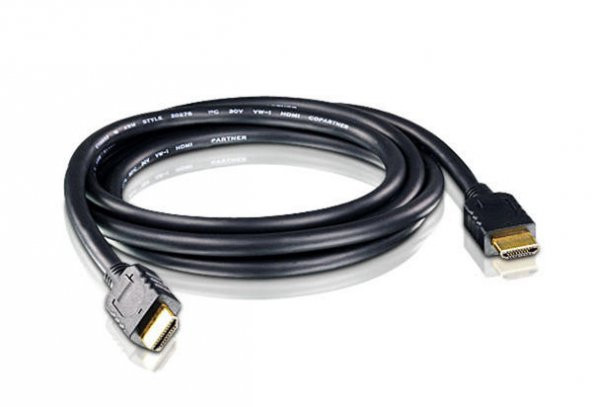 Aten 2L-7D03H 3 Mt HDMI to HDMI 19 Pin Erkek-Erkek 4K 4096x2160 High Speed Ethernet Bağlantılı Erkek-Erkek HDMI Kablo