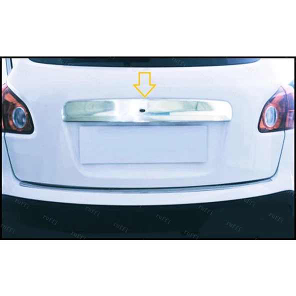 Nissan Qashqai Krom Bagaj Çıtası P.Çelik (Sensörlü) 2010-2014 - Resim 2