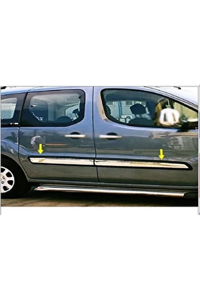 Peugeot Partner Tepee Krom Yan Kapı Çıtası 4 Kapı 2008 Üzeri P.çelik