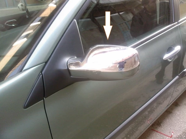 Renault Megane 2 HB Krom Ayna Kapağı 2 prç. 2004 Üzeri  Yarım Model ürün görseli