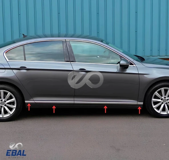 VW Passat B8.5 Krom Yan Kapı Çıtası 8 prç. 2019 ve üzeri P.Çelik - 3