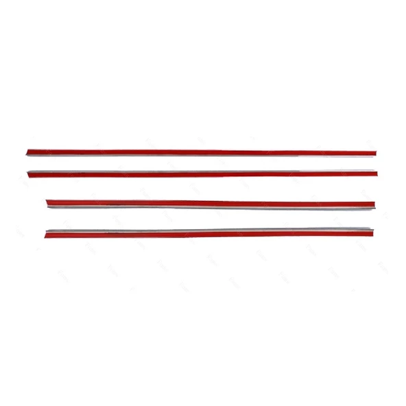 MERCEDES E Klasse W124 Krom Cam Çıtası 4 prç. 1984-1995 P. Çelik - Resim 4