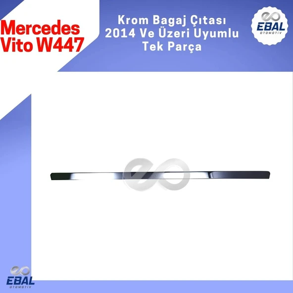 Mercedes Vito W447 Krom Bagaj Çıtası 2014 Üzeri P. Çelik - Resim 4