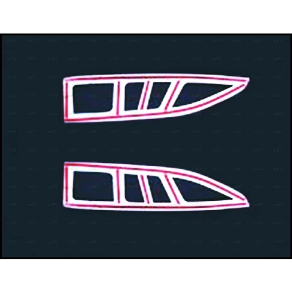 Citroen Berlingo Krom Stop Çerçevesi 2 pcs  2008 üzeri P.ÇELİK - 4