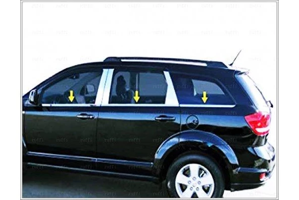 Fiat Freemont Krom Cam Çıtası 6 prç. 2012 Üzeri P. Çelik ürün görseli 1