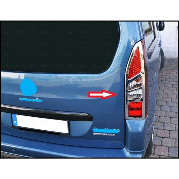 Citroen Berlingo Krom Stop Çerçevesi 2 pcs  2008 üzeri P.ÇELİK