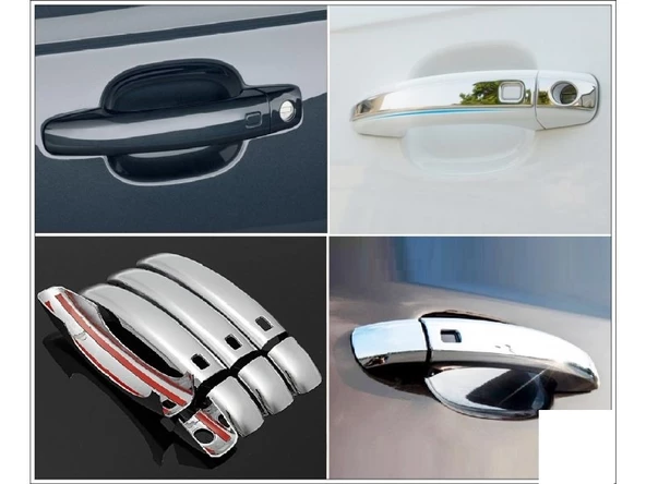 Audi A4 Krom Kapı Kolu 4 Kapı 2007-2015 P. Çelik (Sensörlü) - Resim 2