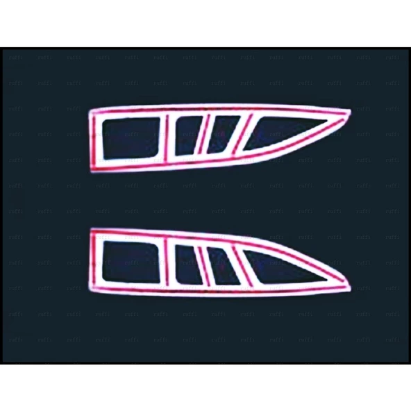 Peugeot Partner Tepee krom Stop Çerçevesi 2 Pcs  2008-2012 Arası - Resim 4