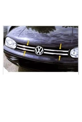 Vw Golf 4 Krom Ön Panjur 4 Prç. 1998-2004 P. Çelik