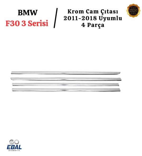 BMW F30 3 Serisi Cam Çıtası 4 Parça 2011-2018 P. Çelik - Resim 3