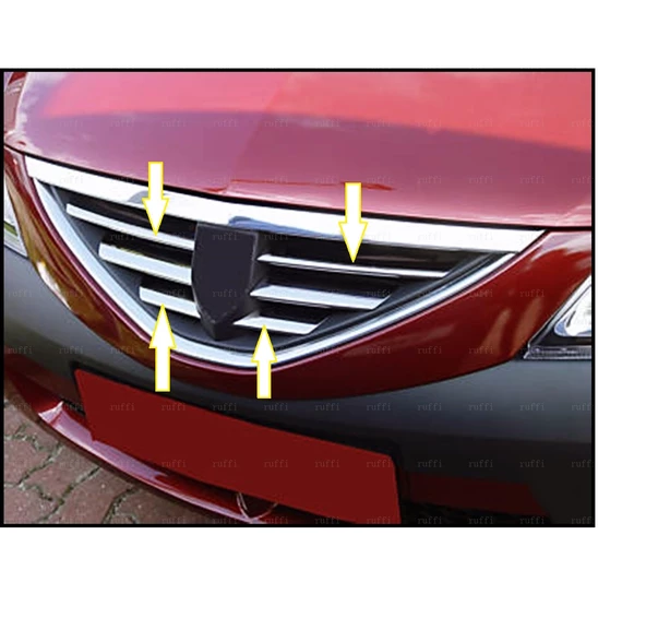 Dacia Logan Krom Ön Panjur 6 prç. 2005-2011 P. Çelik ürün görseli