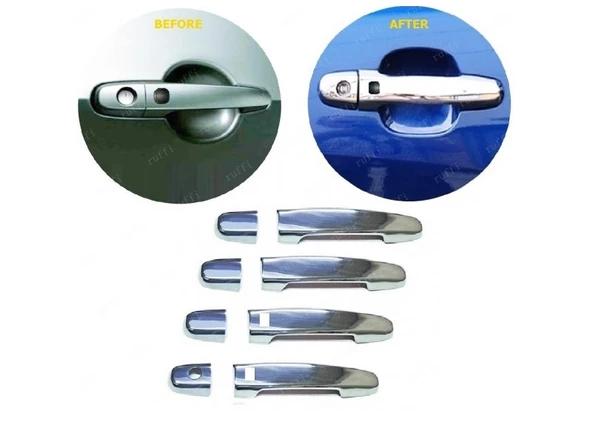 Toyota Auris Krom Kapı Kolu 4 Kapı 2007-2012 P. Çelik (SENSÖRLÜ) - Resim 2