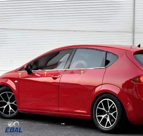 Seat Leon MK2 Krom Cam Çıtası 6 prç. 2006-2012 P. Çelik - Resim 2