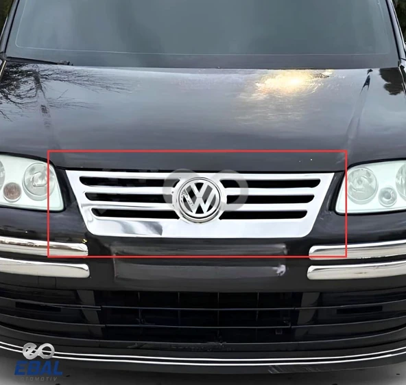 VW Caddy Krom Ön Panjur 1 prç. 2004 Üzeri P. Çelik Formlu - Resim 4